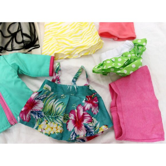 18" Doll Clothing 7 pc Lot Dress Tank Jacket Skirt Bikini Bottom - Picture 6 of 10